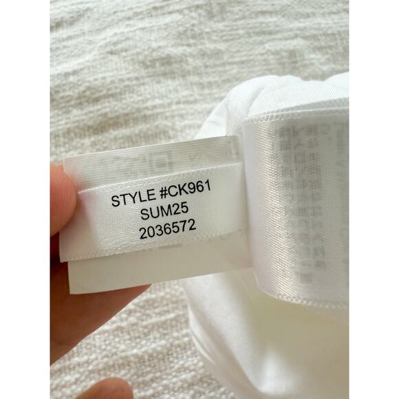 J.CREW | NWT Tall pleated tie-waist mini skirt in White | Sz TM - Picture 9 of 9